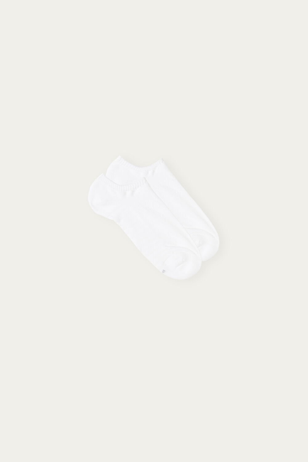 White - 001 - White Intimissimi No-show Socks in Terrycloth | YOBQ-15629