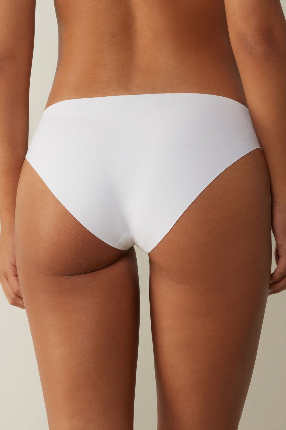 White - 001 - White Intimissimi Seamless Supima® Cotton Panties | JEBC-29087