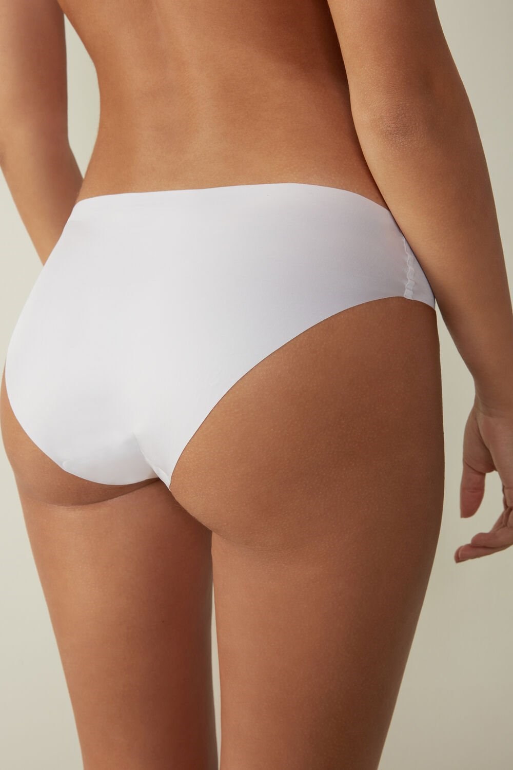 White - 001 - White Intimissimi Seamless Microfiber Panties | SQLG-25189