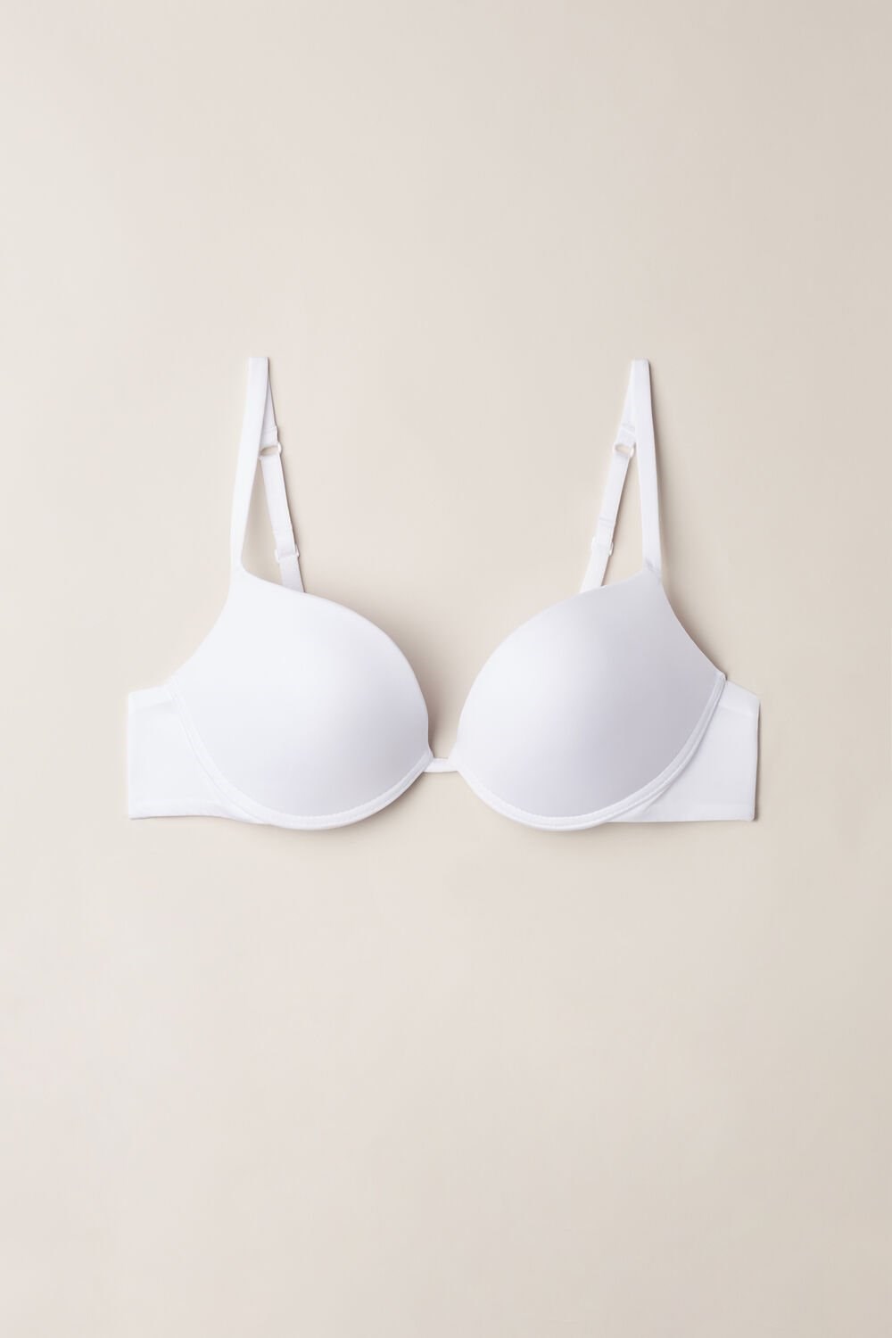 White - 001 - White Intimissimi Simona Super Push-up Bra in Ultralight Microfiber | CZOY-30984