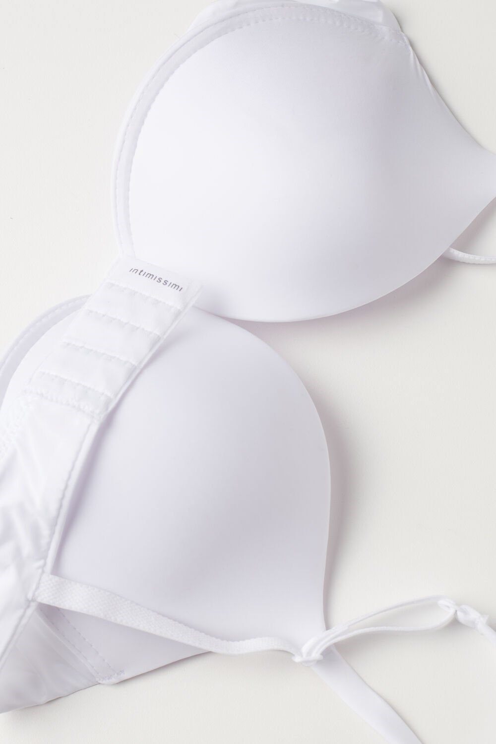 White - 001 - White Intimissimi Simona Super Push-up Bra in Ultralight Microfiber | CZOY-30984