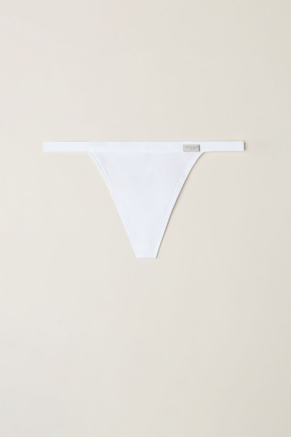 White - 001 - White Intimissimi String Thong in Cotton | ZMRC-72410