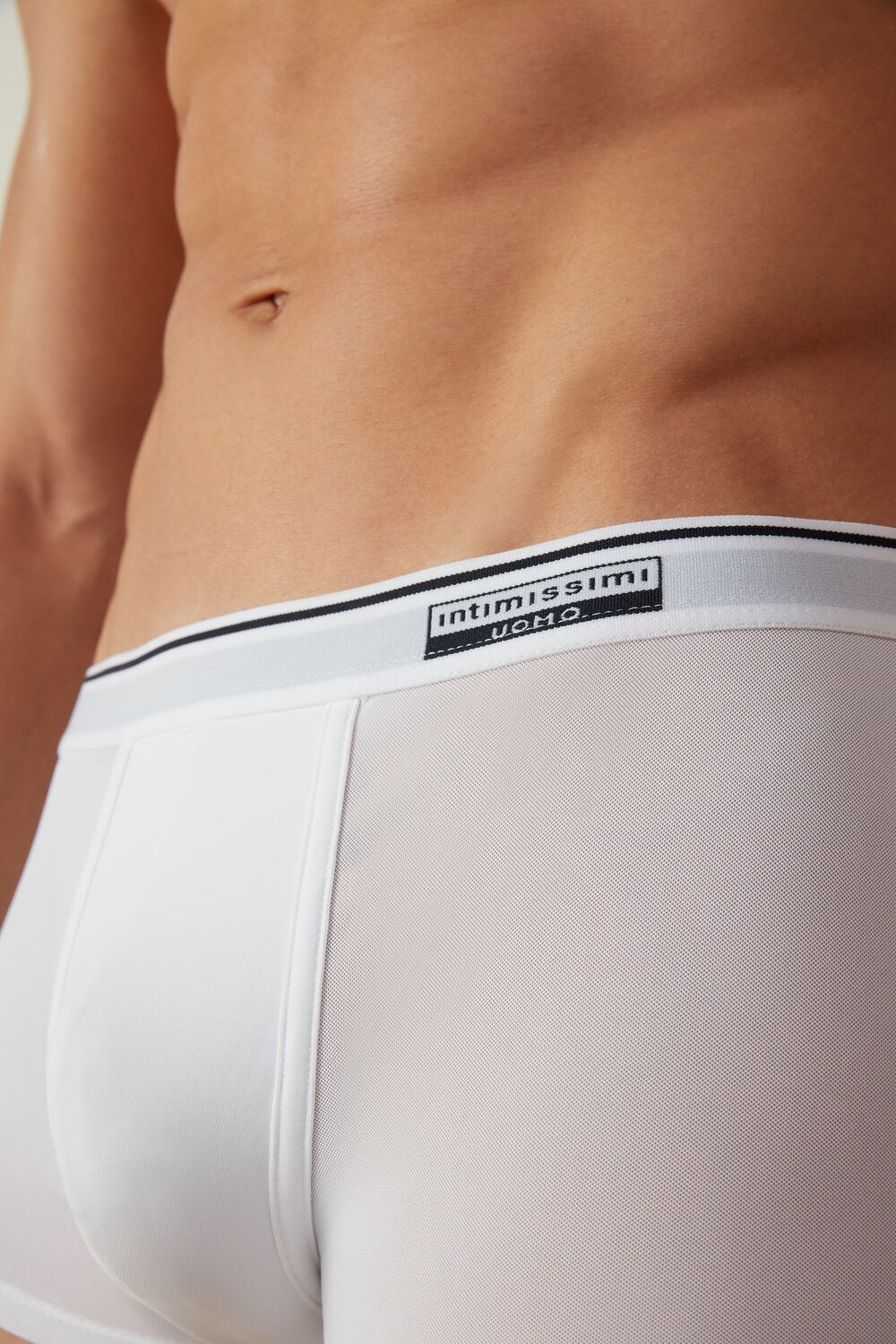 White - 001 - White Intimissimi Super Fresh Micro-mesh Boxers | DBVL-05614