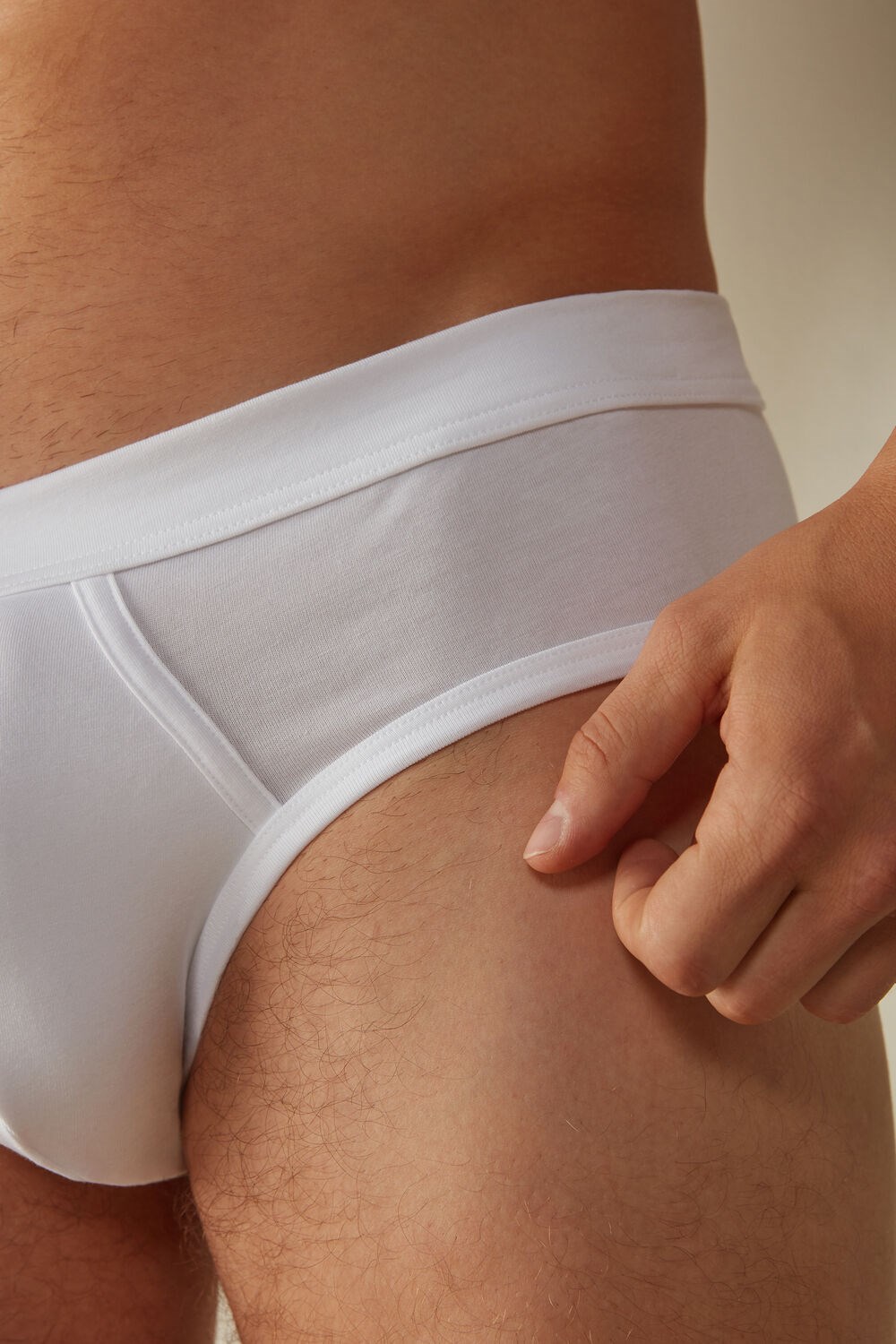 White - 001 - White Intimissimi Supima® Cotton Briefs | NHIW-10592