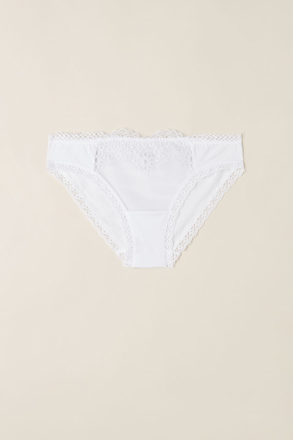 White - 001 - White Intimissimi Timeless Simplicity Cotton Panties | FLOP-94012