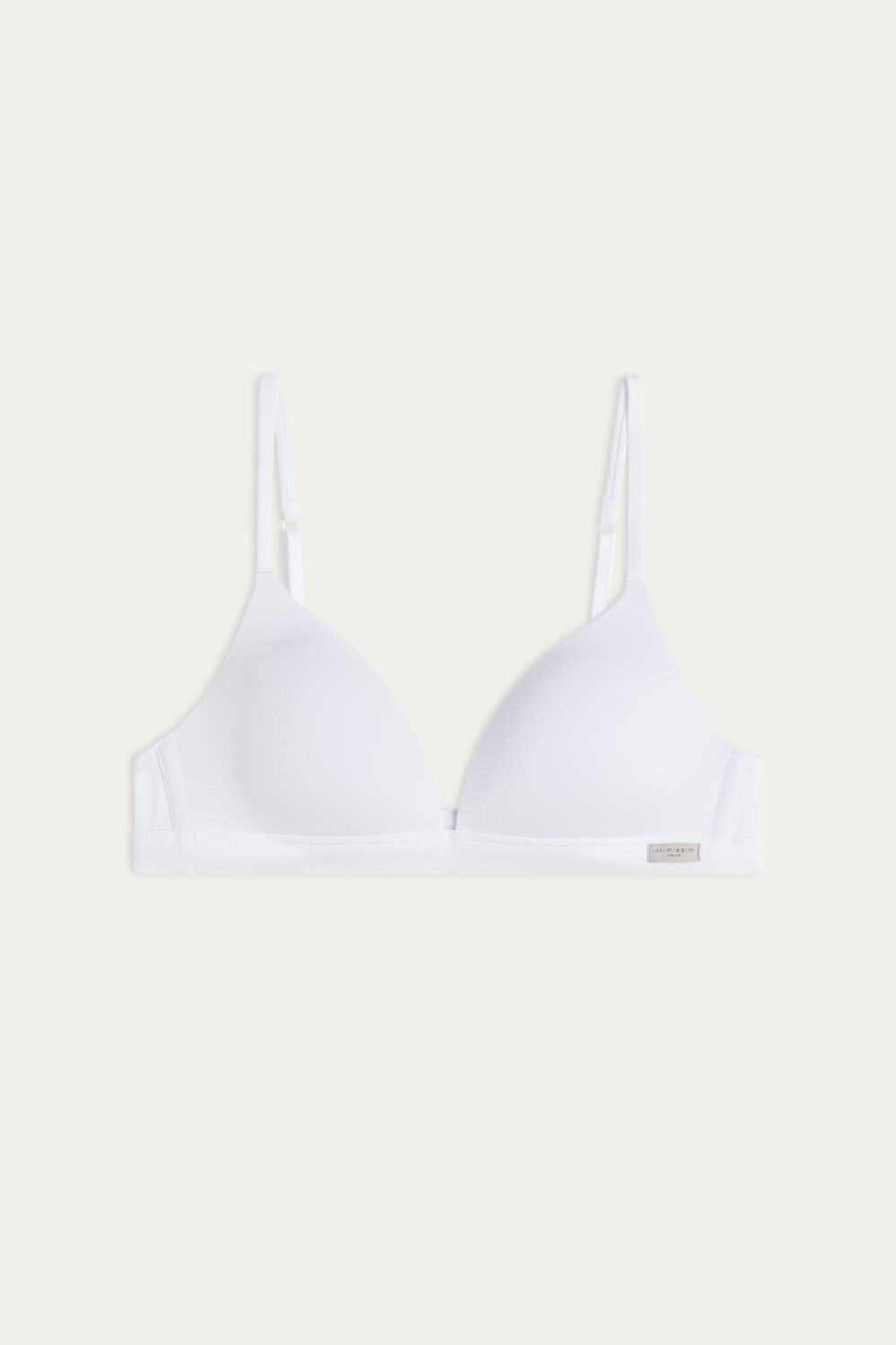 White - 001 - White Intimissimi Tiziana Triangle Bra in Cotton | DHNR-56740