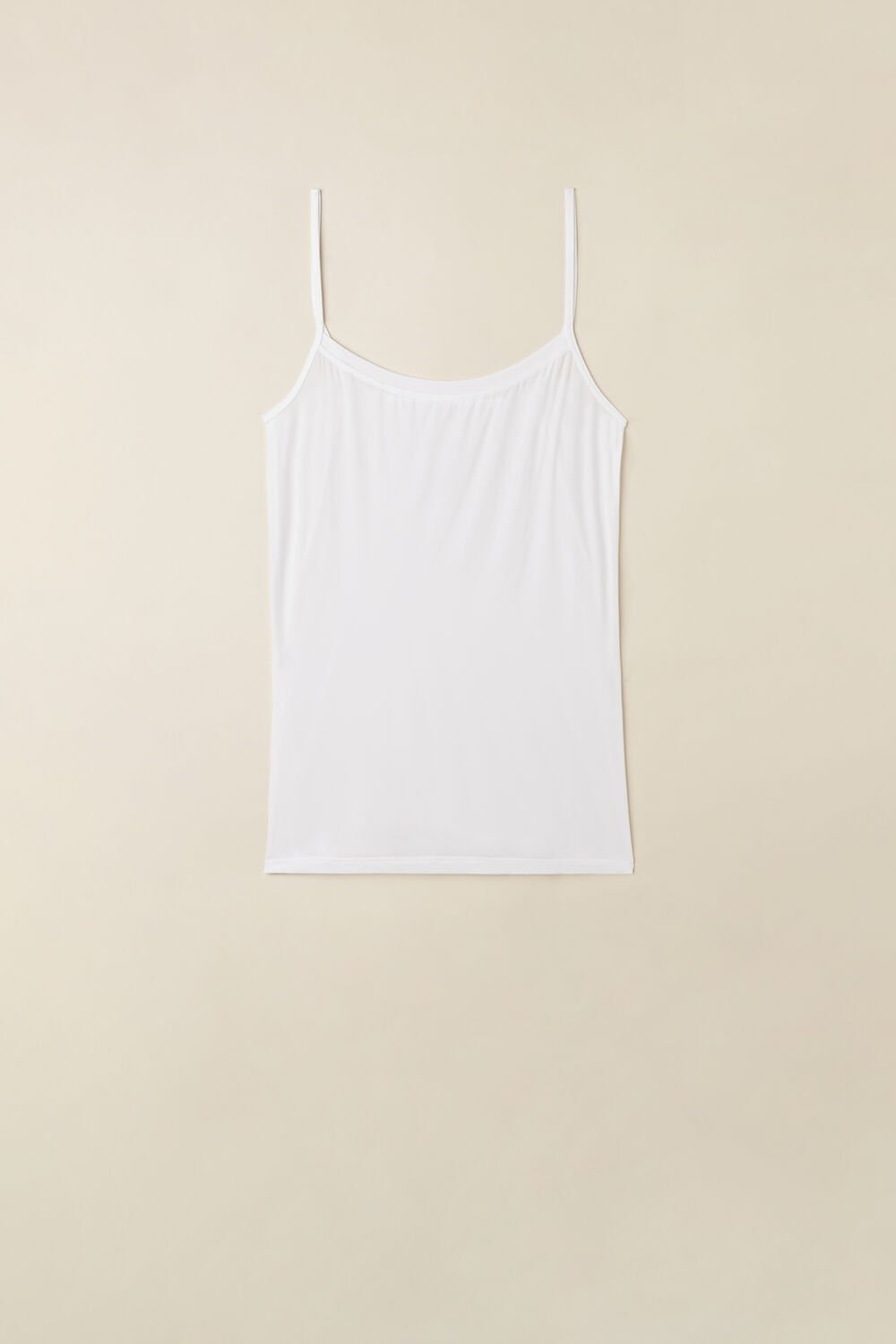 White - 001 - White Intimissimi Ultralight Microfiber Top | WVOQ-81923