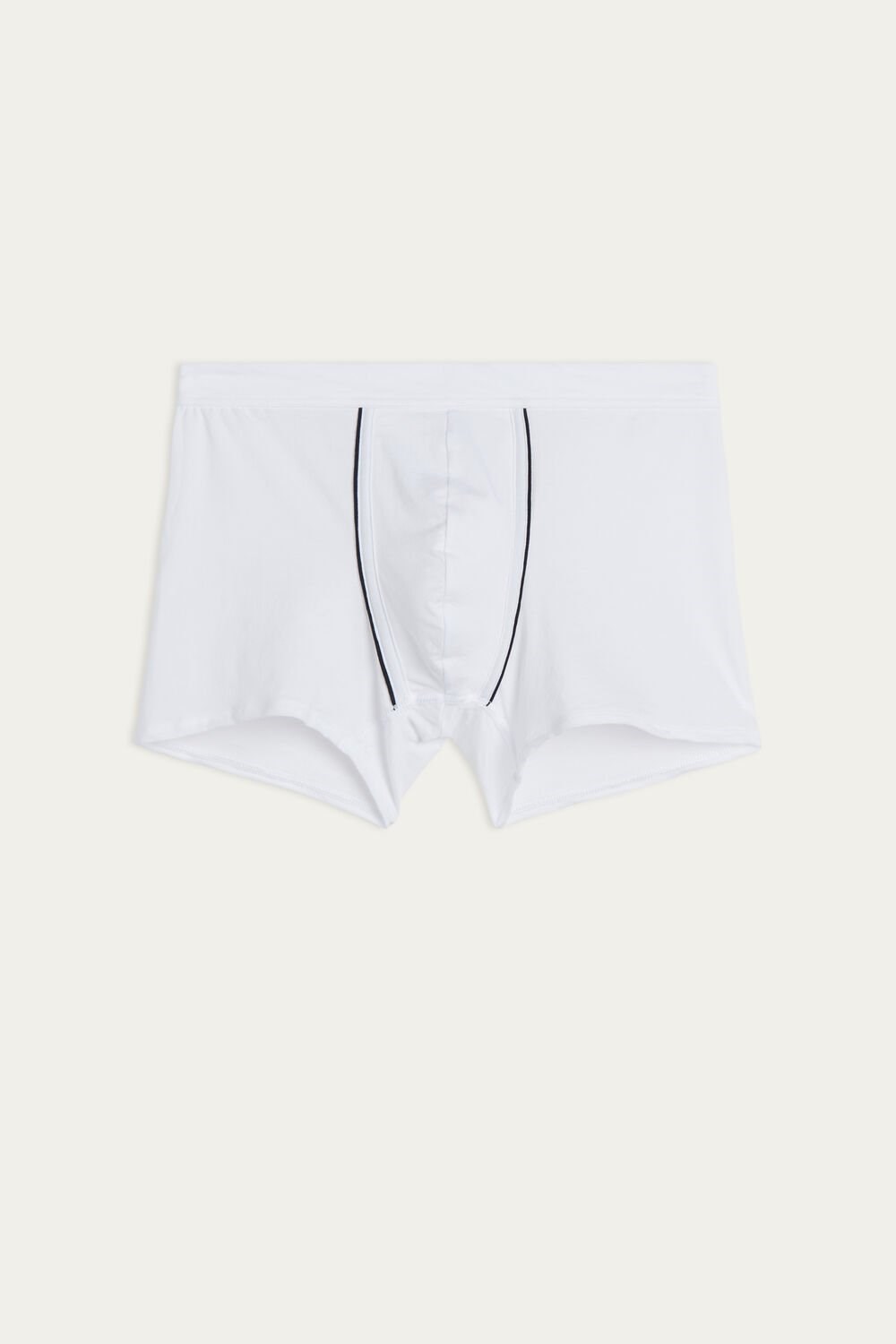 White - 6986 - White / Blue Intimissimi Natural Fresh Supima® Cotton Boxers | IDWM-94031