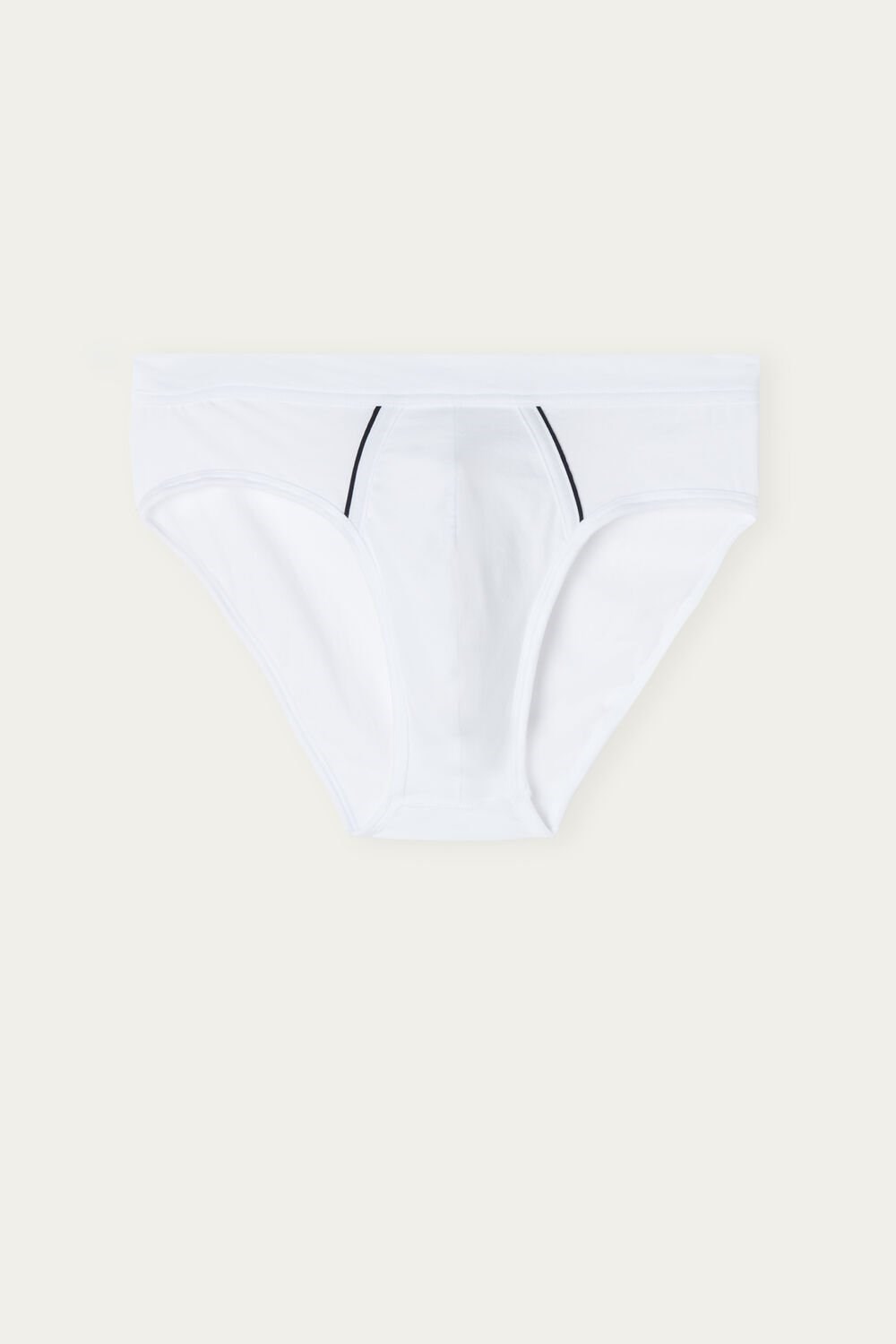 White - 6986 - White / Blue Intimissimi Natural Fresh Supima® Cotton Briefs | RHYP-95204