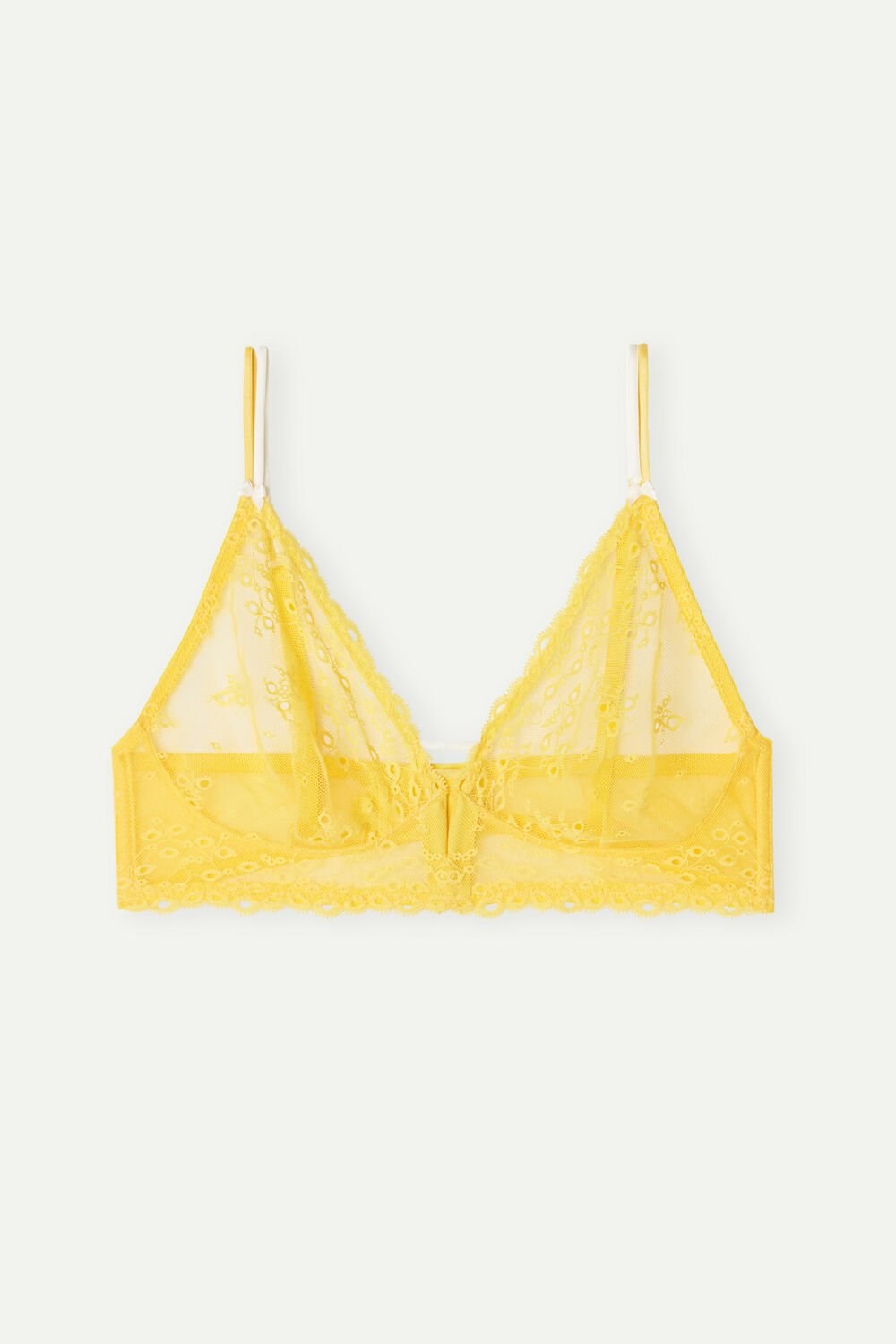 Yellow - 906i - Intense Yellow Intimissimi Summer Breeze Triangle Bra | OUAJ-70654