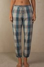 Green - 148j - Evergreen / Blue Nile Check Print